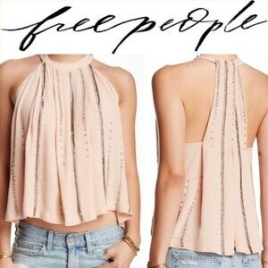 Free People Shimmer & Shine Tank Blouse Top